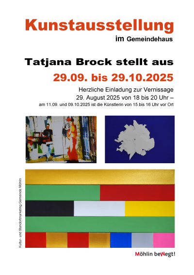 Bilderausstellung im Gemeindehaus: Tatjana Brock 