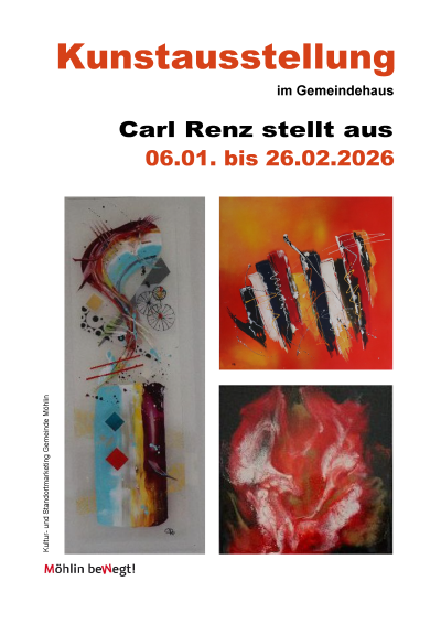 Bilderausstellung im Gemeindehaus: Carl Renz Bilderausstellung im Gemeindehaus: Carl Renz