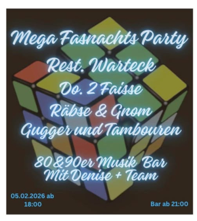 Mega Fasnachtsparty MGV Mega Fasnachtsparty MGV